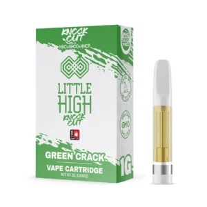 Little High TKO Carts – Green Crack | HHC + HHCO + HHCP | 1g Sativa Vape Cartridge