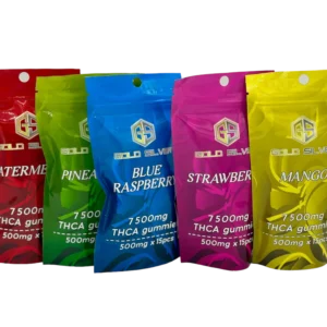 Gold Silver THCA Gummies 7500mg
